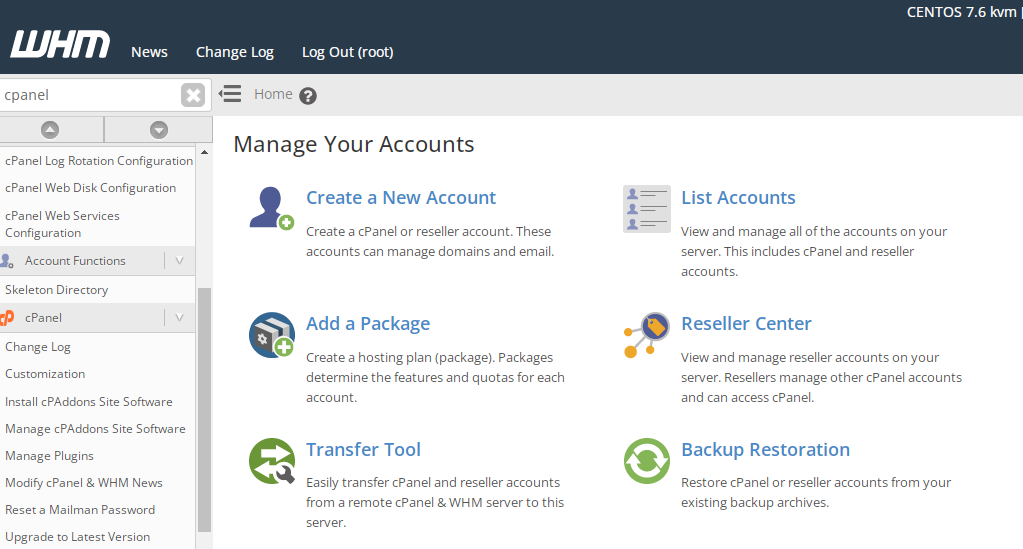 customize Cpanel user interface