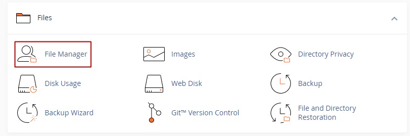 cPanel's File Manager